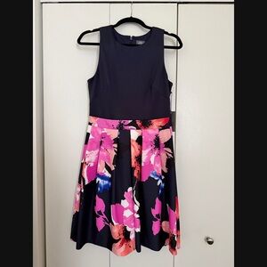Women’s Navy Floral Dress